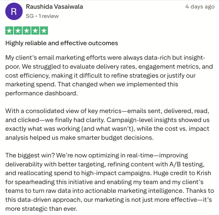 Raushida Testimonial